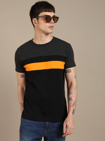 Dennis Lingo Striped Pure Cotton Slim Fit T-shirt