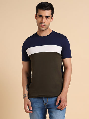 Dennis Lingo Colourblocked Slim Fit T-shirt