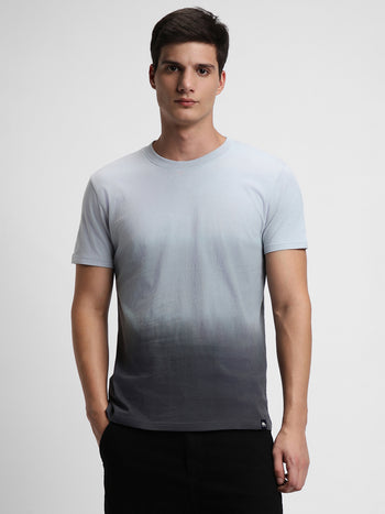 Dennis Lingo Ombre Slim Fit Round Neck Pure Cotton T-Shirt