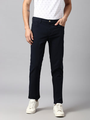 Dennis Lingo Men's Navy Solid Chino