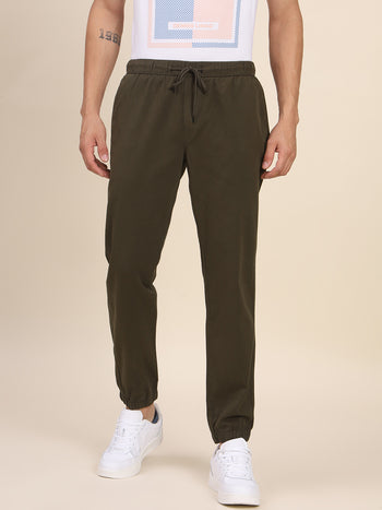 Men's Dark Olive Jogger Smart Casual Look For Season Essential