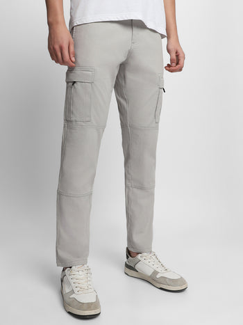 Men's Mid-Rise Slim Fit Wrinkle Free Cargos