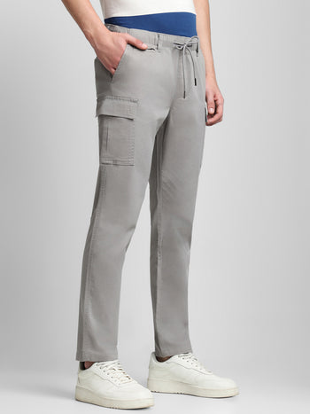 Men's Mid Grey Cargo Trousers