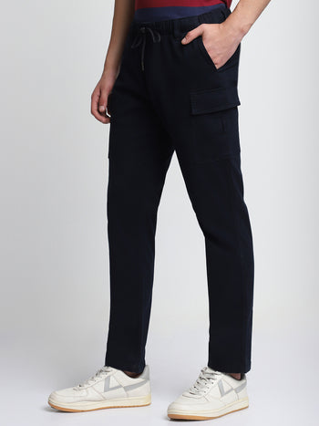 Men's Navy Cargo Trousers