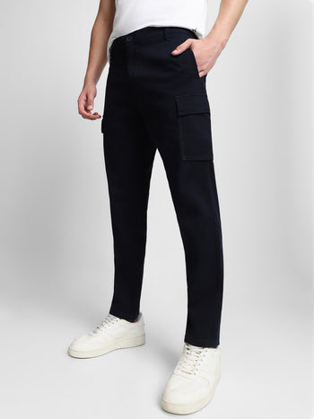 Men's Navy Cargo Trousers