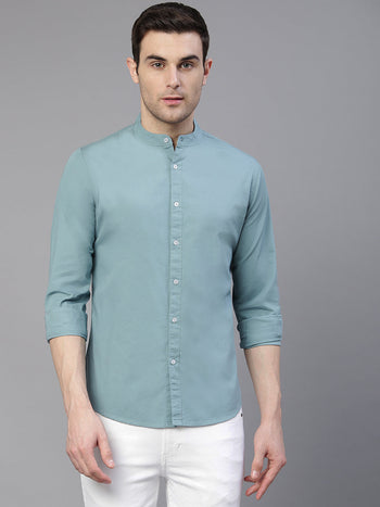 Men's Plain Slim Fit Casual Shirts